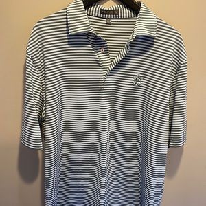 Peter millar button up large green